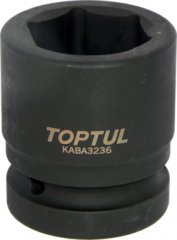 Головка 36мм грузовая ударная короткая 1" TOPTUL