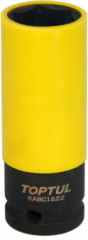 Головка 22мм ударная глубокая тонкостенная для литых дисков Yellow TOPTUL 1/2"