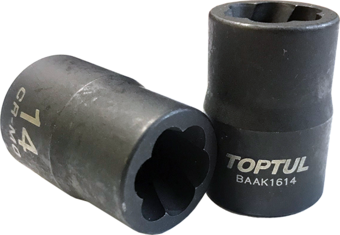 Головка ударная 14 мм для сорванных (поврежденных) граней 1/2" TOPTUL